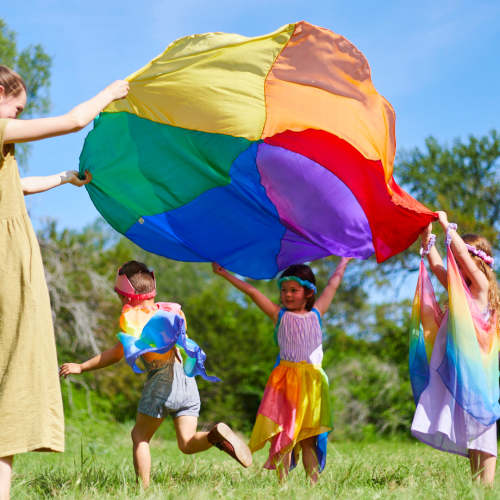 Giant Rainbow Parachute – Sarah's Silks