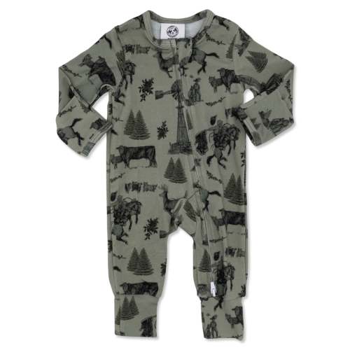Vintage Plains Christmas Folding Feet Jammies – Cowkid Clothing Company