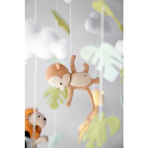 Super SALE!!! Total  liquidation! Safari themed baby crib mobile, Safari nursery decor, Safari crib mobile, handmade felt baby mobile
