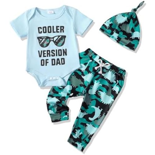 NZRVAWS Newborn Baby Boy Clothes Outfits Letter Prined Romper Pants Set Infant Baby Boy Clothing 0 3 6 9 12 18 Months