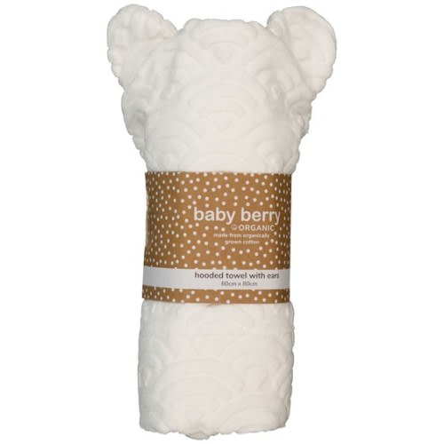 White Baby Textured Hooded Towel | Best&Less™ Online