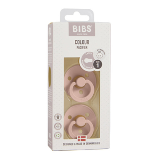 Bibs Colour Pacifier Blush Size 1 2 Pack