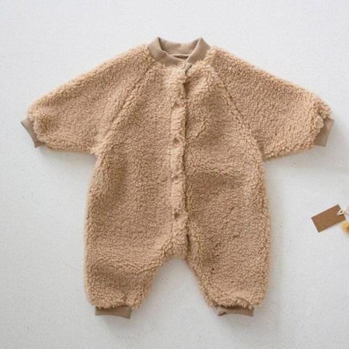 Furry Furry Teddy Romper with Hat