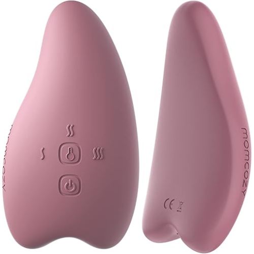 Momcozy Double Lactation Massager Warming for Breastfeeding, Pumping, Heat & Vibration for Improve Milk Flow, Breastfeeding Essentials for Clogged Ducts, Engorgement