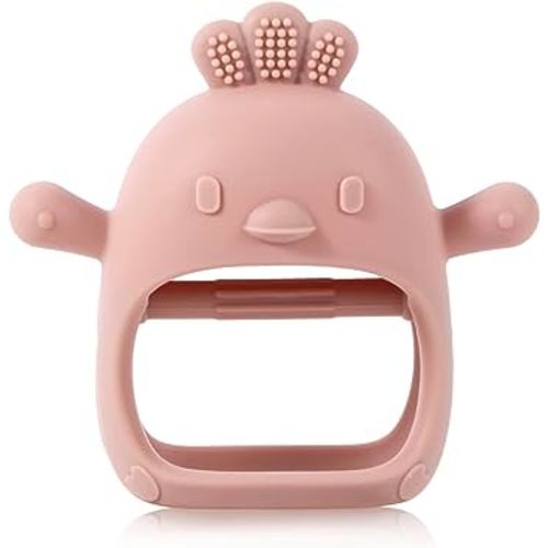 Baby Teethers 3-6 Months, BPA Free Baby Chewing Toys, Easy-to-Grasp Shapes with Soft Texture for Sensory Exploration and Itching Relief During Teething