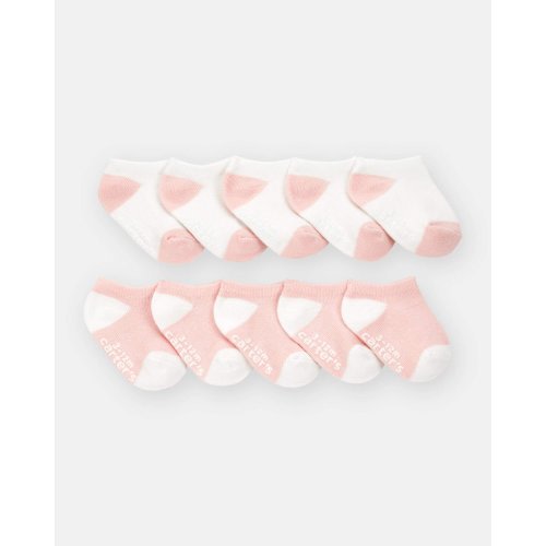 Baby 10-Pack No Show Socks - Pink/White - Carter's | Carter's