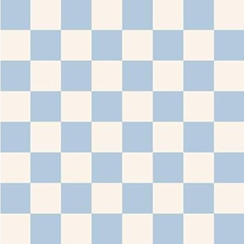Vegan Leather Baby Changing Mat (16 X 30 in) - Multipurpose Wipeable and Portable Diaper Changing Mat - Foldable Travel Changing Mat (Sky Checker)
