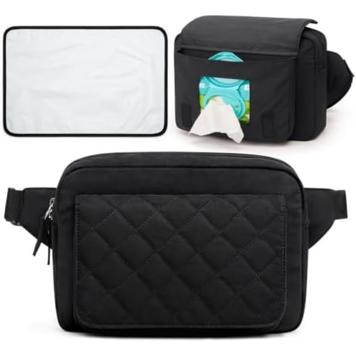 G4Free Small Diaper Bag, Mini Sling Diaper Bag with Portable Changing Pad