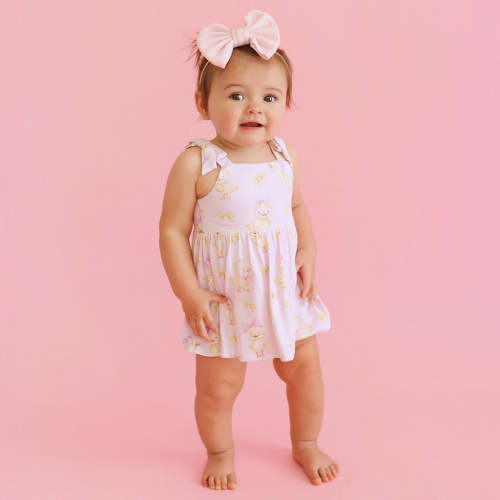 Edwina Bow Babydoll Bodysuit Dress