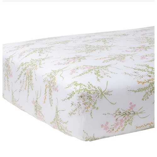Truvy Pink Crib Sheet