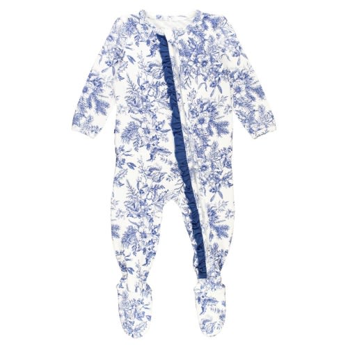 Baby Winter Bliss Ruffle Fitted Footie Pajamas, 6-12M