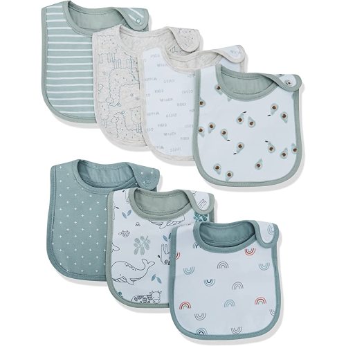 Simple Joys by Carter's Unisex Babies' Teething Bibs, Pack of 7