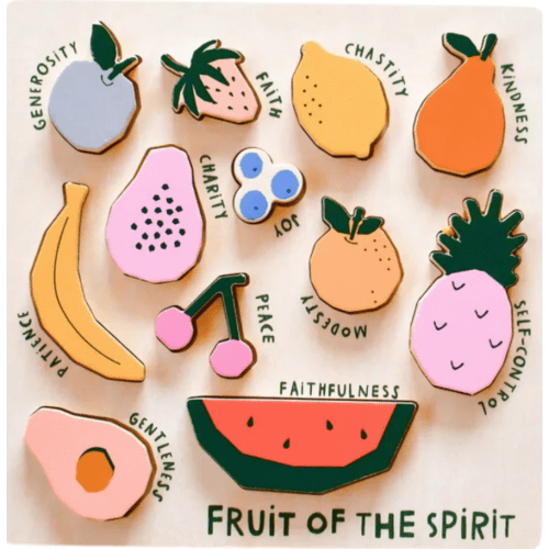 Wooden Puzzle - Fruit of the Spirit by Be A Heart – Pacifier Kids Boutique