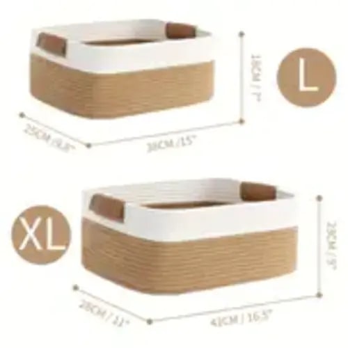 2pcs Woven Small Bamboo Baskets Storage Box For Desktop Sundries, Snack  Organization And Bedroom Decoration