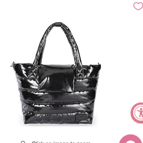 7AM Voyage - Waterproof Capri Diaper Bag with Crossbody Straps, Black Polar