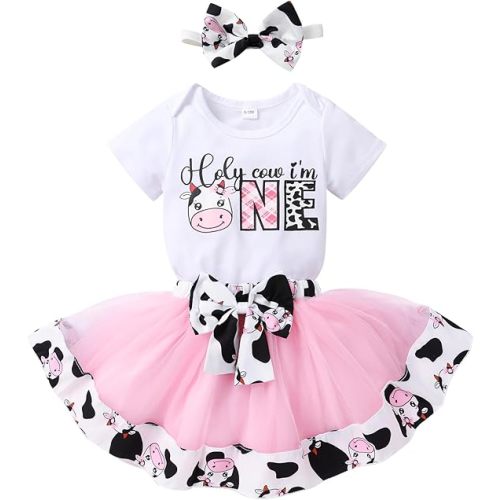 Newborn Baby Girls My 1st Birthday Dress Infant Shiny Printed Sequin Bowknot Tutu Princess Dress