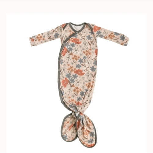 Newborn Knotted Gown - Eden