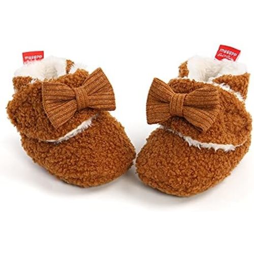 Ohwawadi Infant Baby Slippers Girls Boys Booties Warm Baby Socks Shoes Newborn Crib Shoes Baby Footwear Prewalkers