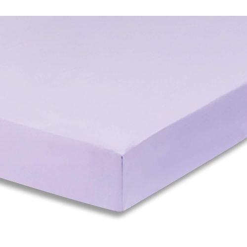 Everyday Kids Fitted Crib Sheet, 100% Soft Breathable Microfiber Baby Sheet, Fits Standard Size Crib Mattress 28in x 52in, Purple Nursery Sheet
