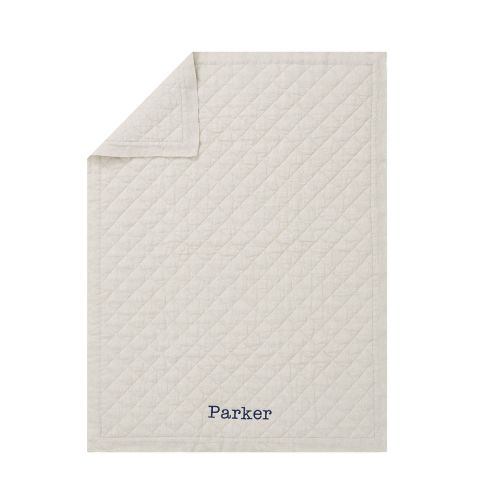 European Linen Baby Quilt | Pottery Barn Kids