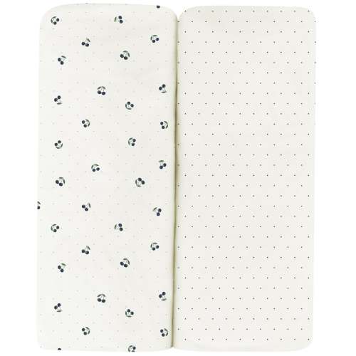 Blue Cherries Bassinet Sheet Set – Ely's & Co.