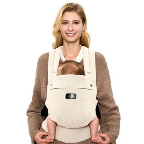 Momcozy Baby Carrier with Natural Cotton Linen - Light Amber