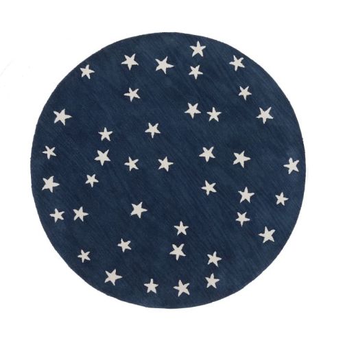 Starry Skies Rug - Navy; 5' Round