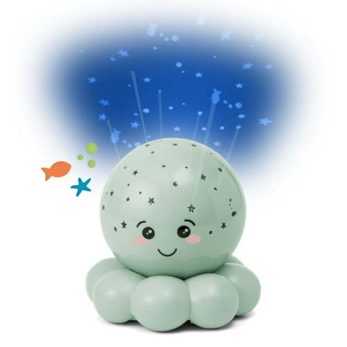 Cloud B Twinkles To Go Octo Projector Nightlight Toy - Green