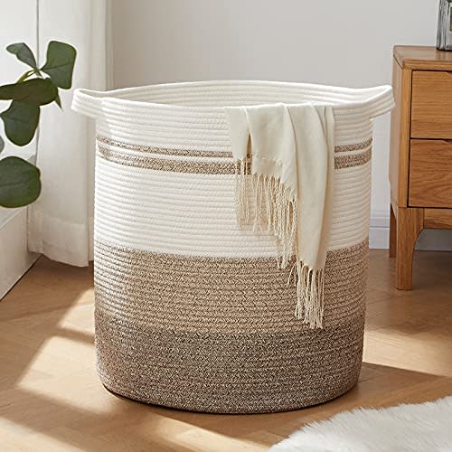 OIAHOMY 80L Laundry Basket Hamper with Handles, Basket for Toys, Pillows, Blankets, Clothes