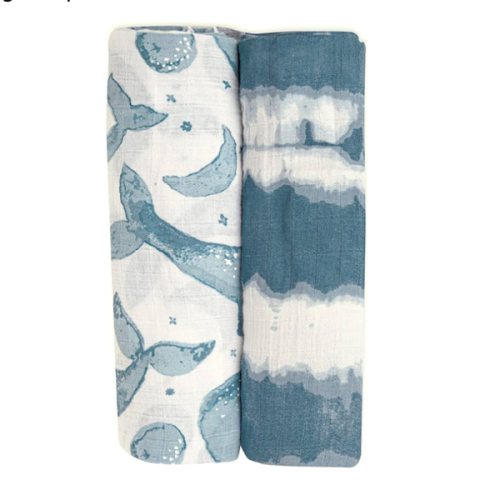 Crane Baby Charlie 2-pc. Farmhouse Tractor Dot Swaddle Set, 100% Cotton Muslin Swaddle for Newborns, Baby Boy Blanket Neutral, Infant Receiving Blankets for Boys, Rustic Farm Nursery Decor