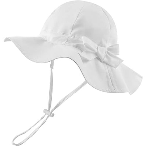 Bow Baby Girls Bucket Hat Infant Toddler Summer Cap Sun Protect Kids Hat for Girls