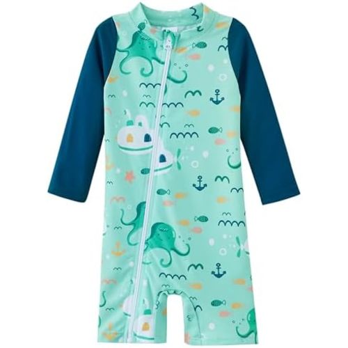 UMELOK Baby Boy Swimsuit UPF 50+ Sun Protection Rash Guard Swimwear