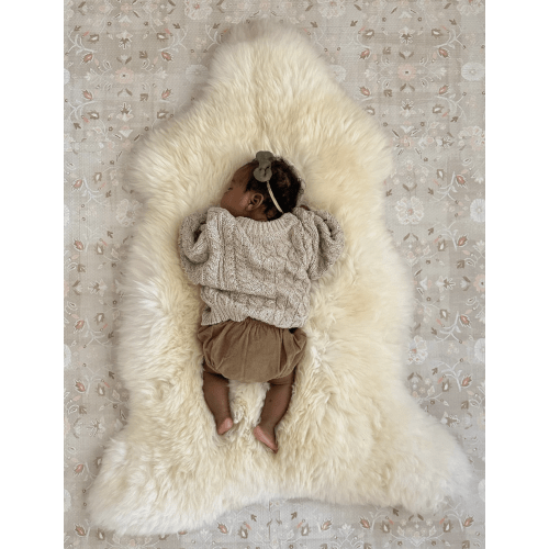 Bright Ivory Nursery Sheepskin