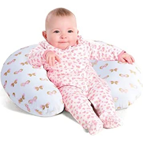 Lumono Nursing Pillow for Breastfeeding, Original Breastfeeding Pillows for More Support for Mom and Baby, Cute Cover with Breathable Filling,Feeding Support Pillow for 0-12 Months(Butterfly)