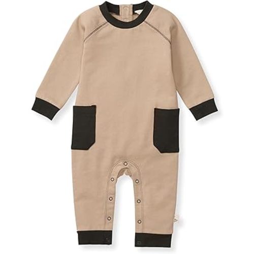 Burt's Bees Baby Baby Boys Jumpsuit, 100% Organic Cotton One-piece Short Sleeve, Long Sleeve Coverall