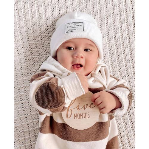 Baby Stripe Print Hoodie