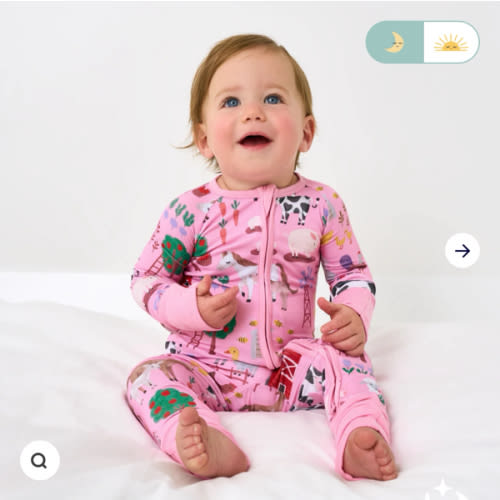 Pink Farm Fam Zippy | Little Sleepies