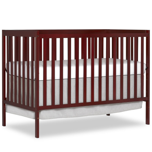 Dream On Me Synergy 5-in-1 Convertible Crib in Cherry, Greenguard Gold Certified