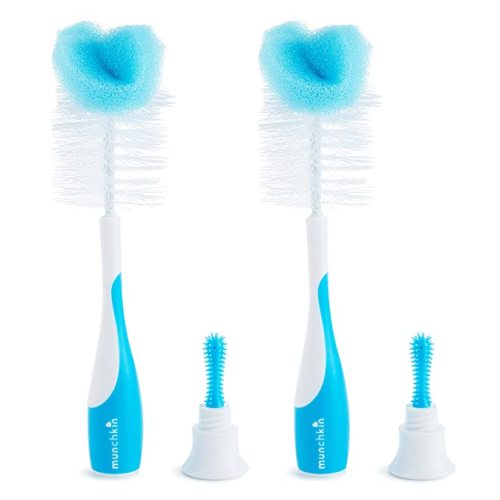 Munchkin® Sponge™ Bottle Brush, 2 Pack, Blue - Bottle Brush, Blue