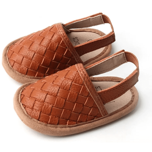 Woven Leather Baby Sandals