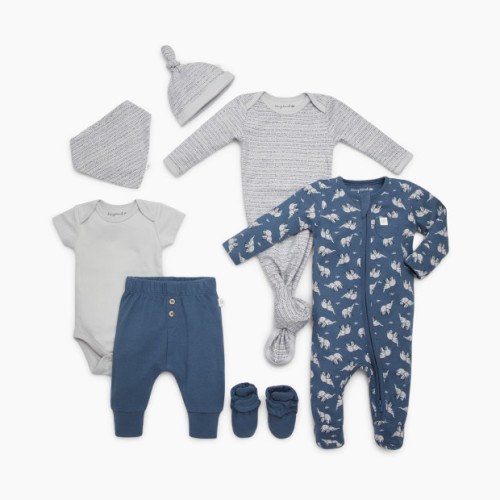 Tiny Kind The Head to Toe 7 Piece Set - Happy Elephant, 0-3 M