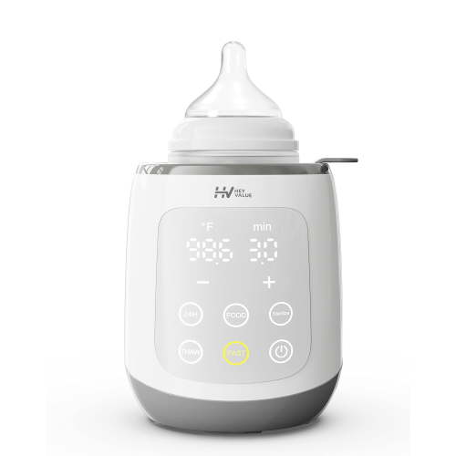 HEYVALUE Bottle Warmer, 10-in-1 Fast Baby Food Heater&Thaw BPA-Free Milk Warmer,Grey