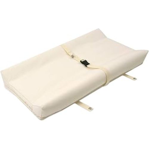 Naturepedic Contoured Changing Pad - Easy to Clean, Lightweight & Portable - Comfort 2-Sided Waterproof Baby Diaper Changing Pad for Dresser or Changing Table - 16" x 31"
