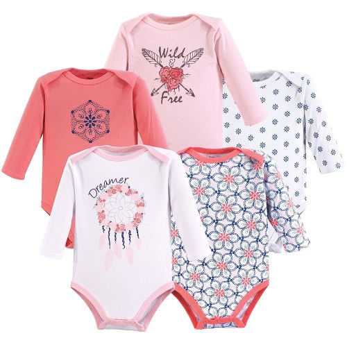 Yoga Sprout Cotton Bodysuit, 5 Pack