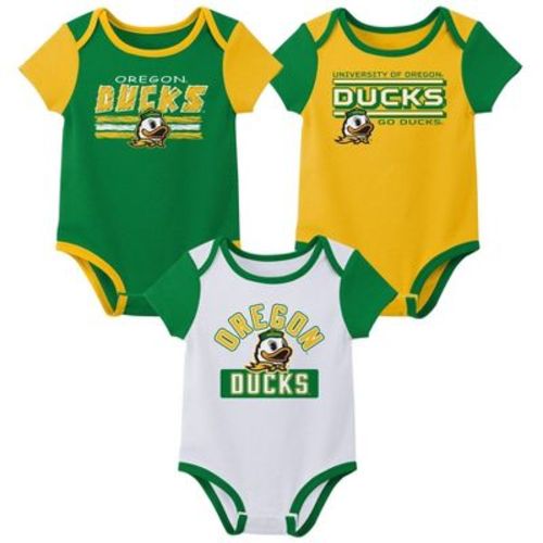 Oregon Ducks Infant 3pk Onesies