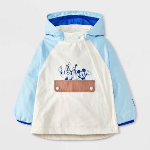 Baby Boys' Disney Mickey Windbreaker Anorak Jacket - Beige 12M