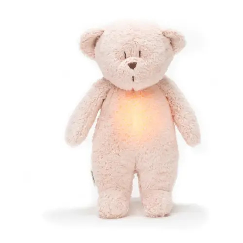 Moonie - Teddy Bear musical nightlight - Blush | Smallable