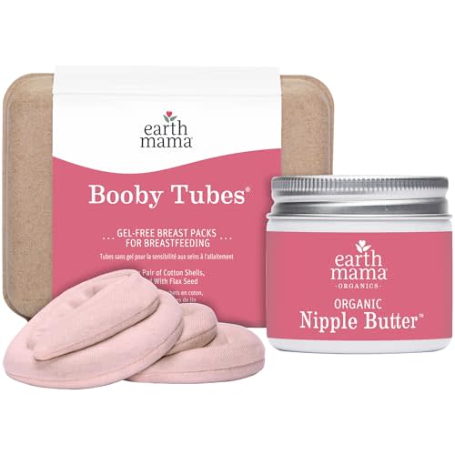 Earth Mama Breastfeeding Essentials Kit | Organic Nipple Butter™ & Booby Tubes
