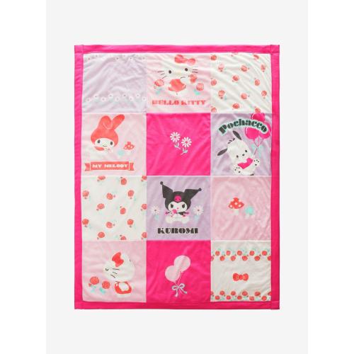 Sanrio Hello Kitty and Friends Retro Quilted Baby Blanket