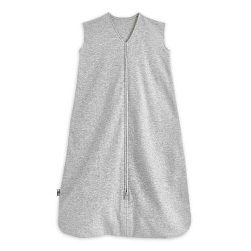 HALO SleepSack Wearable Blanket, 100% Cotton, Heather Grey, Unisex, Small, 0-6 Months